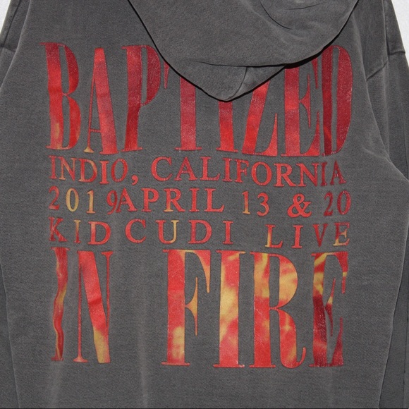 KID CUDI CUDI SAVES CPFM CACTUS PLANT FLEA MARKET HOODIE SWEATER COACHELLA LARGE - Picture 3 of 5